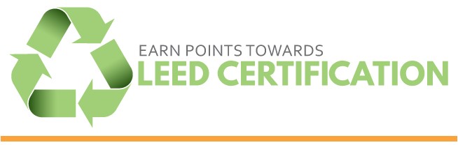 Earn points toward leed certification