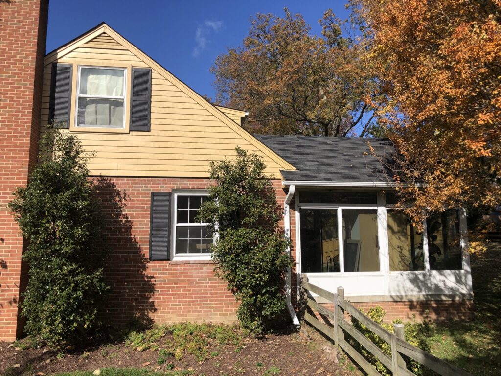 Before: Exterior remodeling project by Sunshine Contracting on a Northern Virginia home (photo 23)