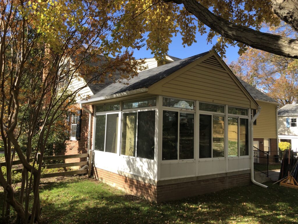 Before: Exterior remodeling project by Sunshine Contracting on a Northern Virginia home (photo 25)