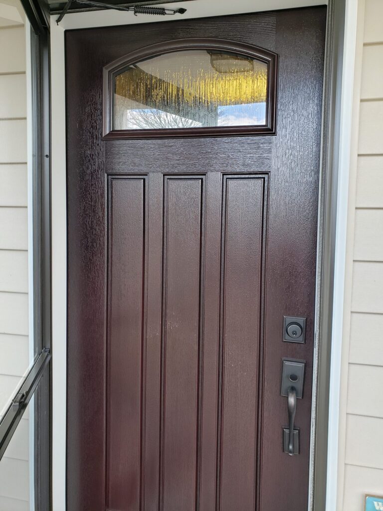 Entry door project by Sunshine Contracting on a Northern Virginia home (photo 1)