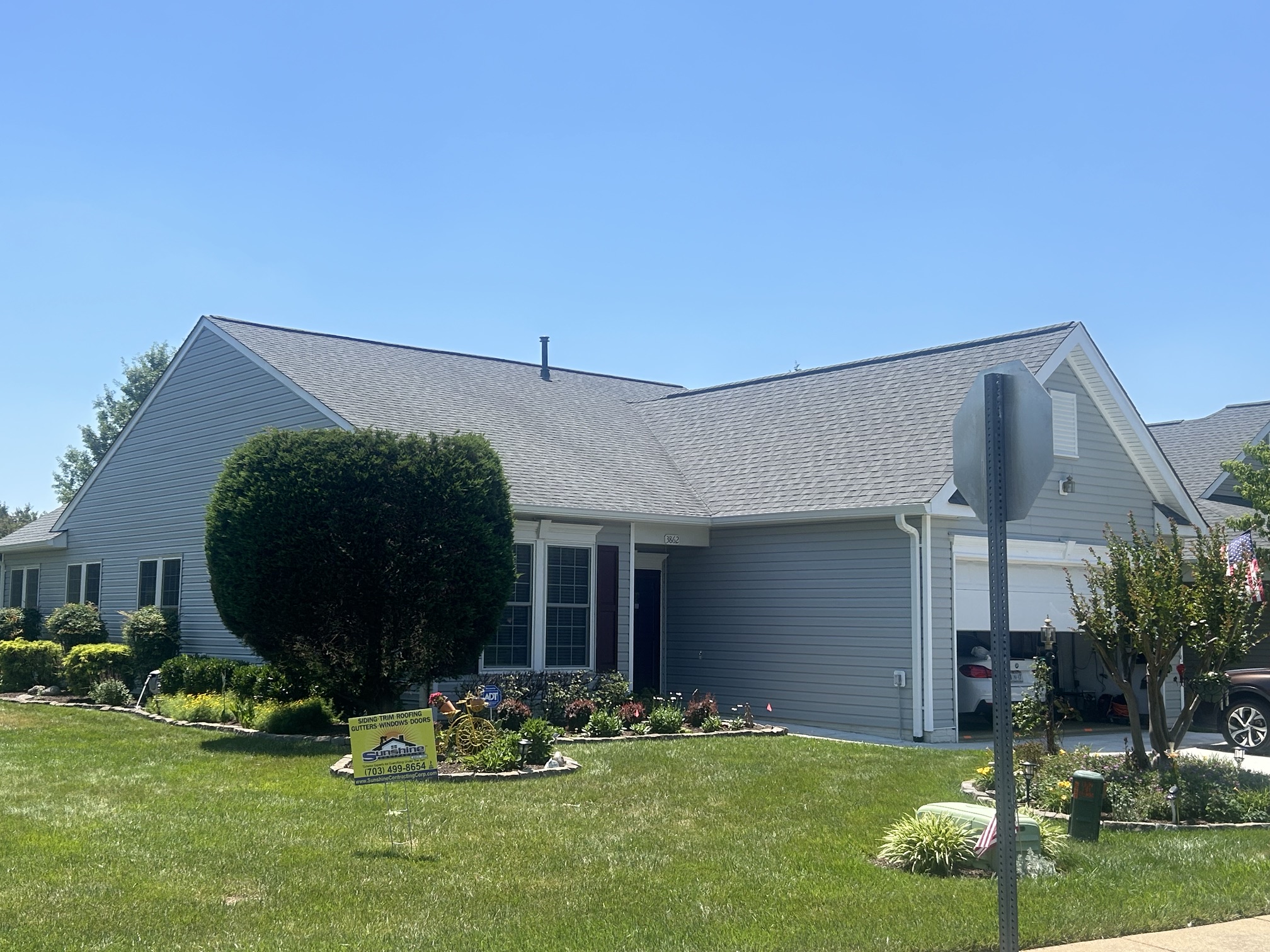 Whole-house siding replacement completed by Sunshine Contracting in Northern Virginia