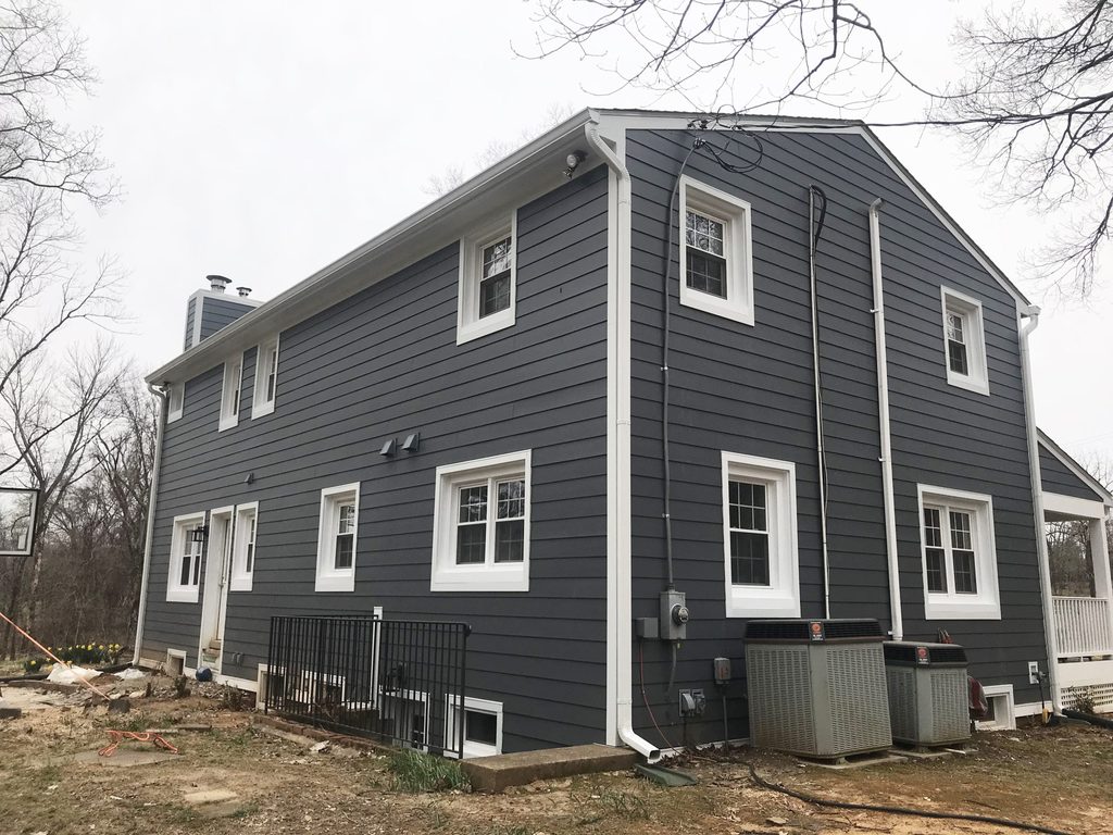 New siding installed by Sunshine Contracting on a Northern Virginia home