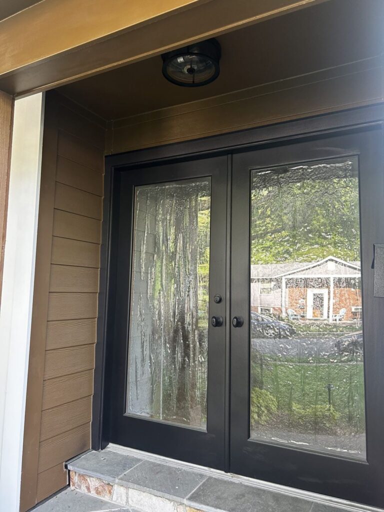 Front entry of a Springfield, VA home after the exterior project