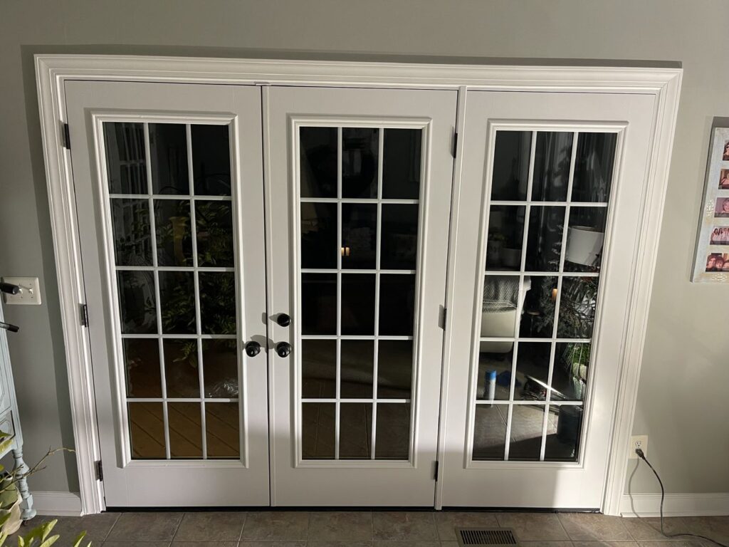 New three-panel ProVia French door in a Fairfax Station, VA sun room