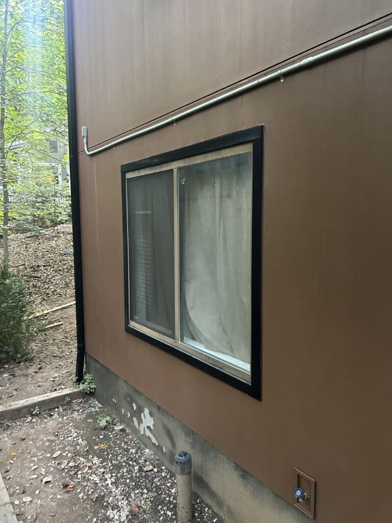 New James Hardie trim around a window on a Manassas, VA home