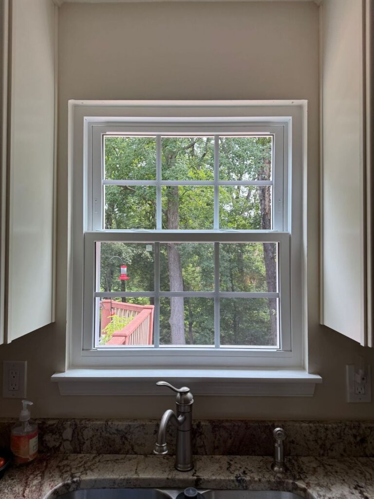 New ProVia double-hung kitchen window over the sink in a Manassas, VA home
