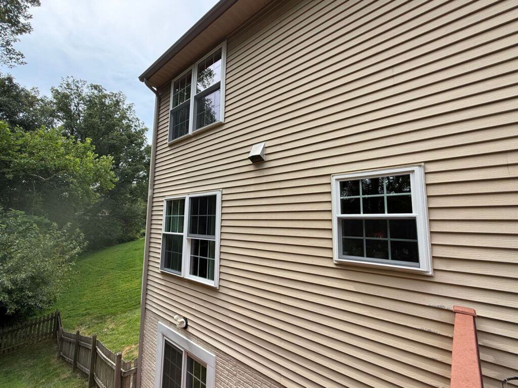 New ProVia windows seen from outside a Manassas, VA home